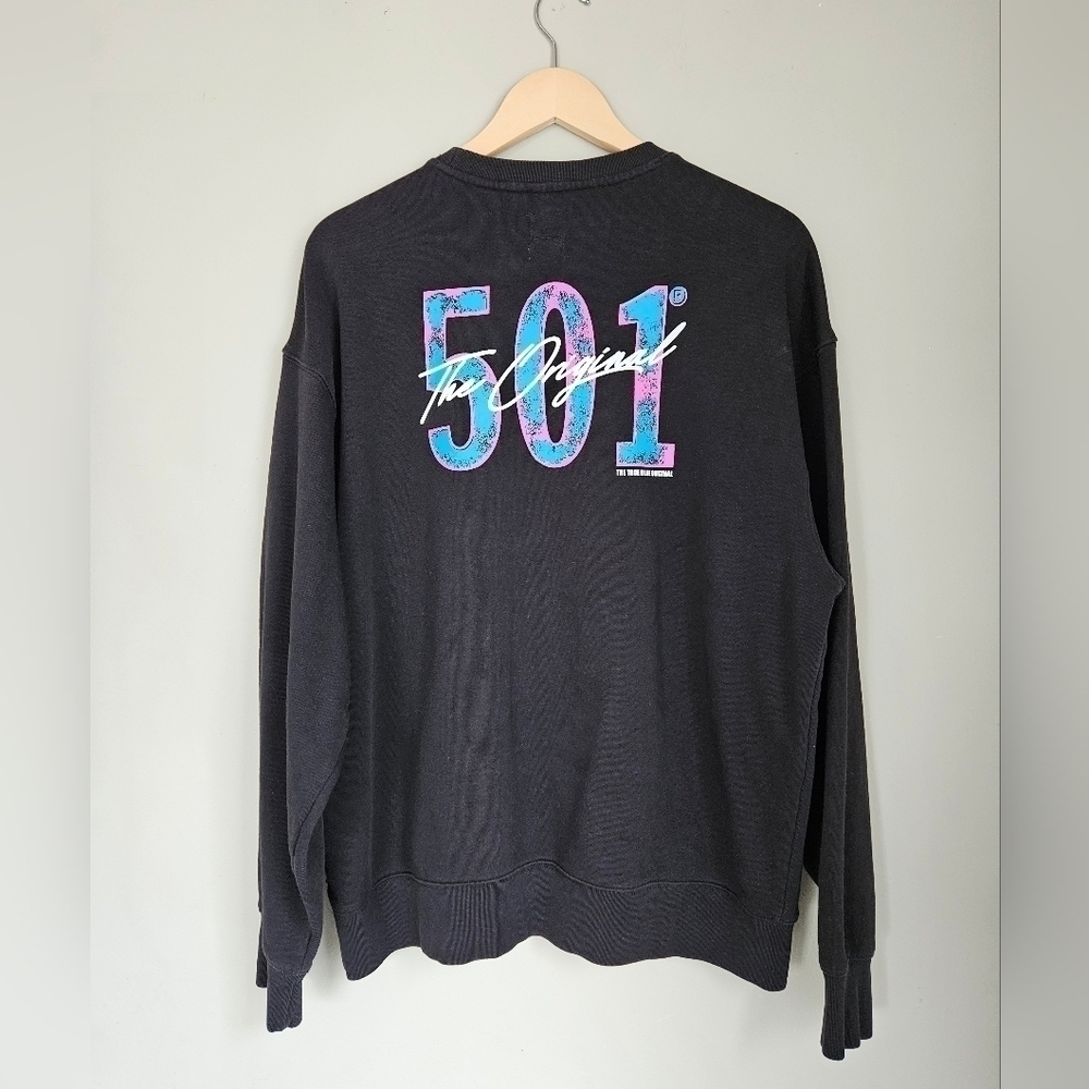 LEVI'S black and neon crewneck size Large  for men